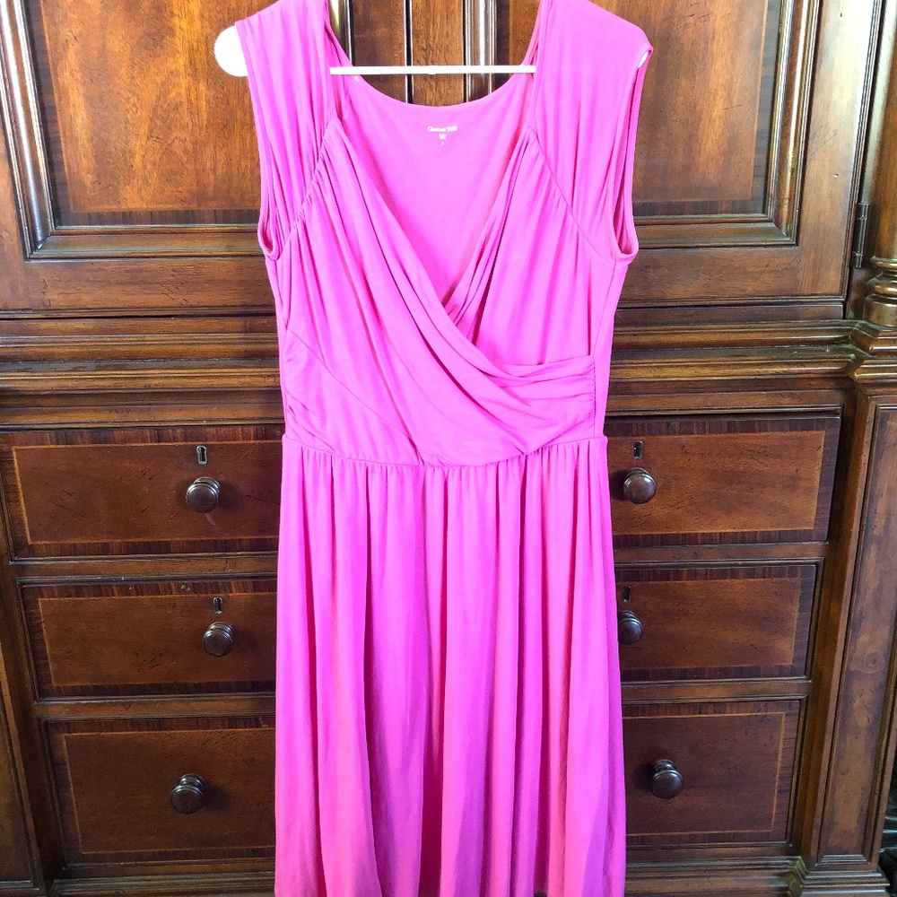 Lovely Peony Pink Garnet Hill cotton dress